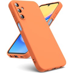 Husa Soft Touch, compatibila cu Samsung Galaxy A55, Portocaliu Tpu